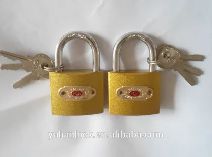 Good Quality Golden Color Painted Iron Padlock