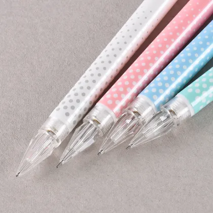 Student Retractable Pen and Mechanical Pencil - G-22580 0.5mm Diamond Propelling Pencil