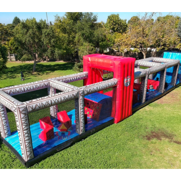 Inflatable Racing Obstacle Course: Inflatable Sports Games for Outdoor Training and Events