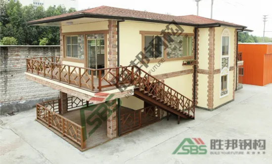Light steel structure luxury prefabricated villa