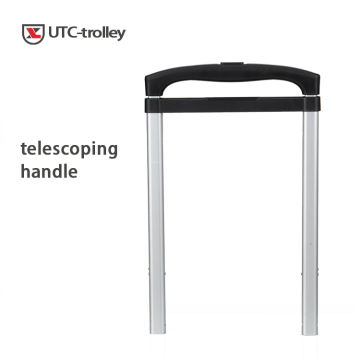 China Manufacture Custom 3-Section External Aluminum Extendable Portable Luggage Pull Handle for Medical Kits