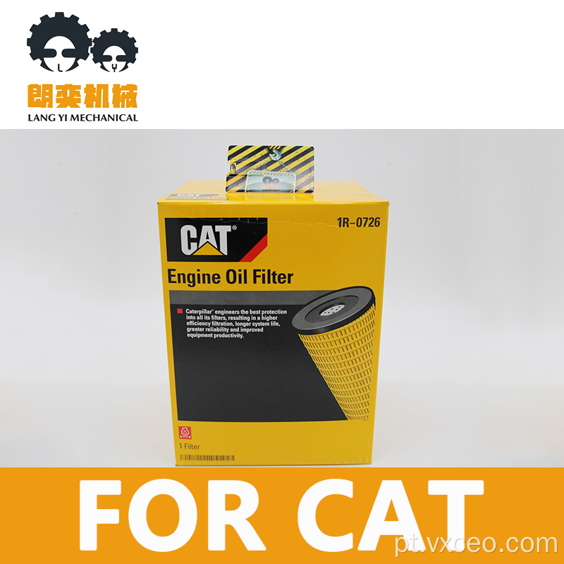 1R-0726 original genuíno para filtro de óleo de gato