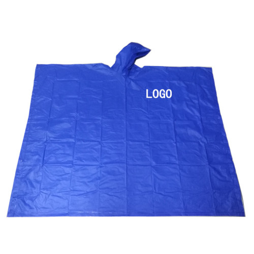 Wiederverwendbarer Regenponcho aus PVC mit Logo-Aufdruck