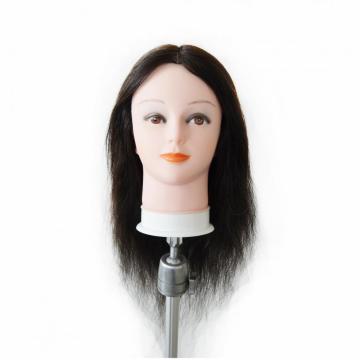 100% NATURAL COLOR  HUMAN HAIR TRAINING MANNEQUIN HEADS CAN PERM,BLEACH,CURL,COLOR,CUT