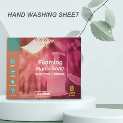 Environmentally-Friendly Foaming Hand Soap Tablets: Sustainable and Antibacterial Hand Wash Sheets