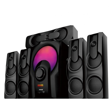 5.1 نظام المسرح المنزلي مع Bluetooth و FM و USB و MP3 و SD والتحكم عن بعد وعرض LED