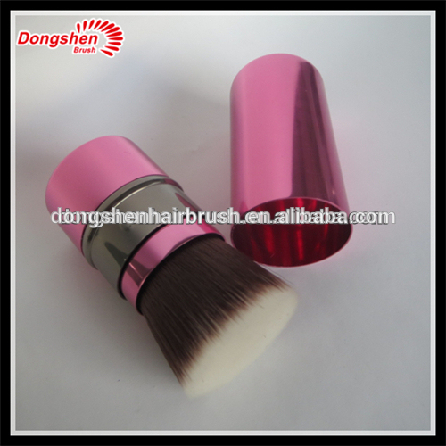 retractable kabuki makeup brushes,make-up cosmetics blush brush,synthetic retractable kabuki brush