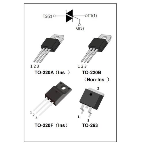 High ability 16A BTB16-600BW Triac TO-220