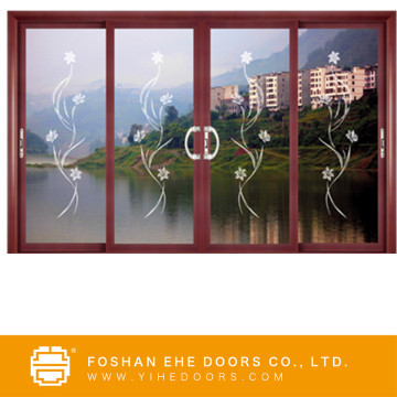 Four leavees three tracks heavy duty aluminium sliding doors