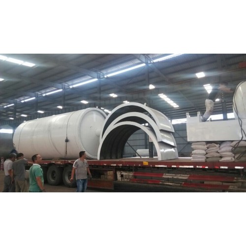 vertical cooling waste tire pyrolysis machine