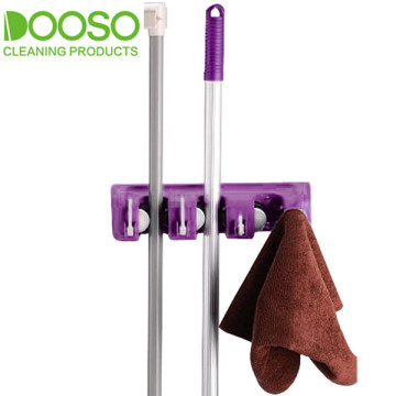 Mini 3 Slots 4 Hooks Mop Holder DS-1803