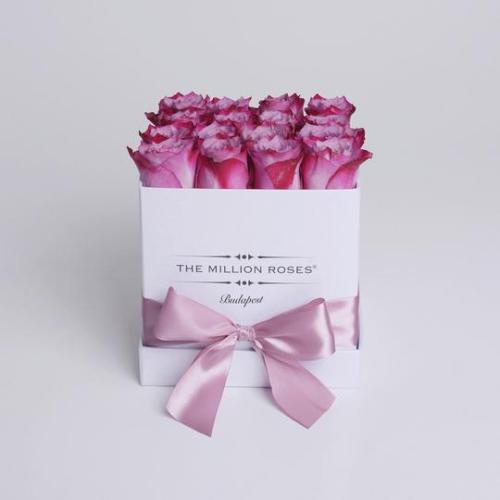 Luxury Foil Stamping Custom Square Flower Box