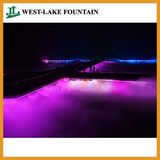 Landscape Fog in Large Fountain Project for Lake