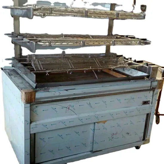 GrillMaster Heavy Duty Rotisserie Chicken BBQ Grill with Charcoal