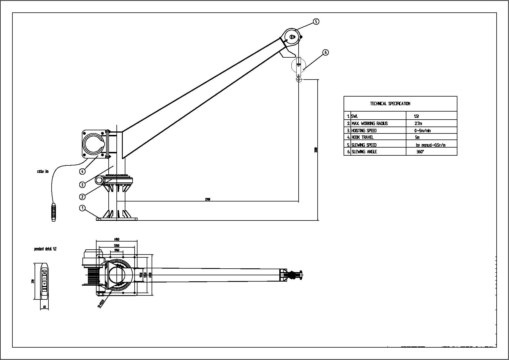 marine crane