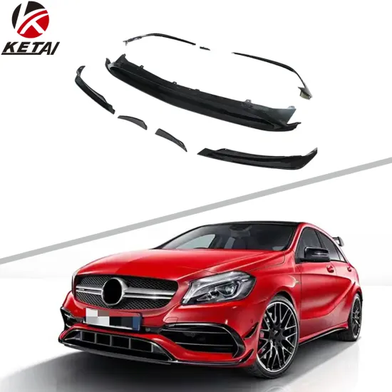 Gloss Black PP Car Front Aero Kit for BENZ W176 AMG 2016-2018