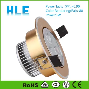 3w adjustable led rectangular downlight