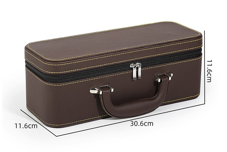 Custom Green leather Jewelry Organizer Case Box