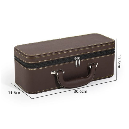 Custom Green leather Jewelry Organizer Case Box