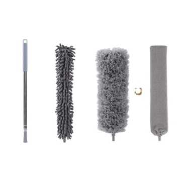 Stainless Steel Extendable Ceiling Fan Duster with Detachable Handle