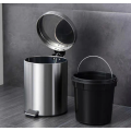 Household pedal stainless steel trash can