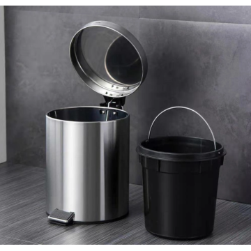 Household pedal stainless steel trash can