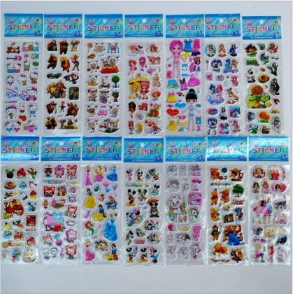 Kids 3d wall stickers, cartoon animals wall stickers, animal stickers for kids