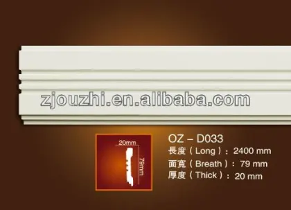 PU crown moulding decorative pu materials