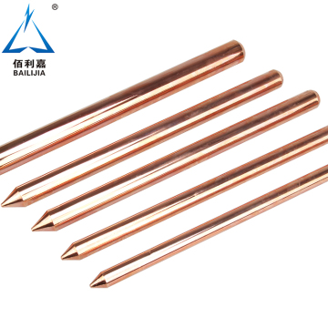 Factory Direct Pure Copper Ground Rods for Wholesale in Construction Industry