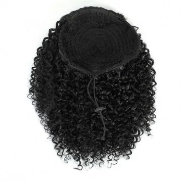 Drawstring Puff afro kinky curly ponytail synthetic afro puff hair extension Clip in Ponytail for African American