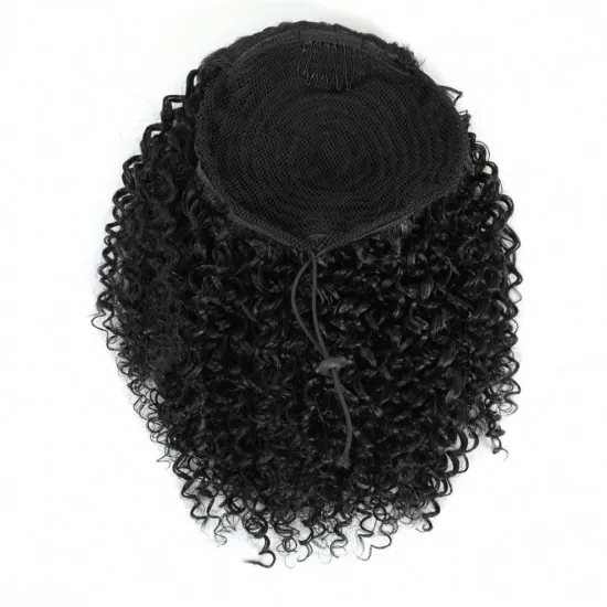Drawstring Puff afro kinky curly ponytail synthetic afro puff hair extension Clip in Ponytail for African American