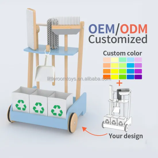 Wooden Early Educational Cleaning Set for Kids - Littleroom Custom Role Play Toys