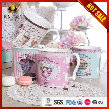 Elegant design tea mug set ceramic