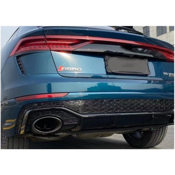 أجزاء طقم جودة عالية الجودة لـ Audi Q8 إلى RSQ8 2018-2022: المصد الخلفي والناشر مع أنبوب العادم