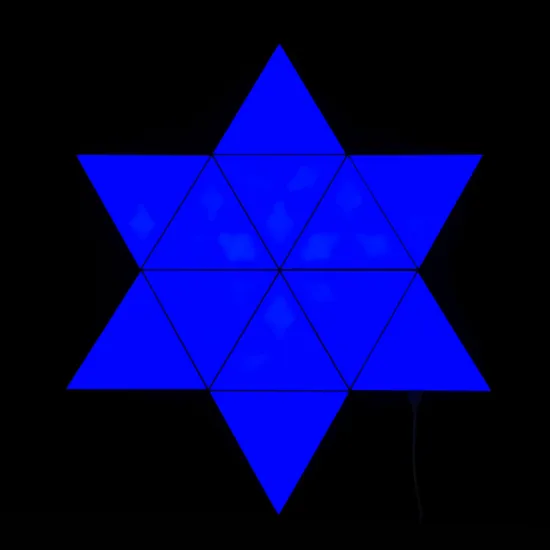 16 Million Color RGB Triangle Night Light Panel Synced with Music