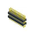 0,8 mm pin header Dual Row dubbele plastic 180 graden