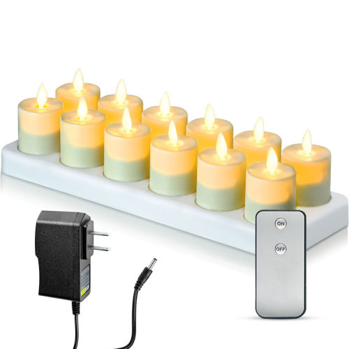 Luci da tè a candela di tealight senza fiamme elettriche con timer