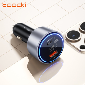 Toocki 200W Fast Charging Car Adapter with Multi-ports for iPhone