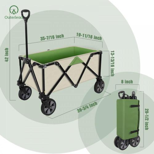 durable folding wagon Outerlead High Quality Collapsible Utility Wagon Cart Supplier