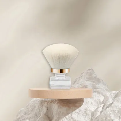 Mushroom Head Nail Dust Brush Foundation Brush Portable Transparent Base Loose Powder Makeup Brush