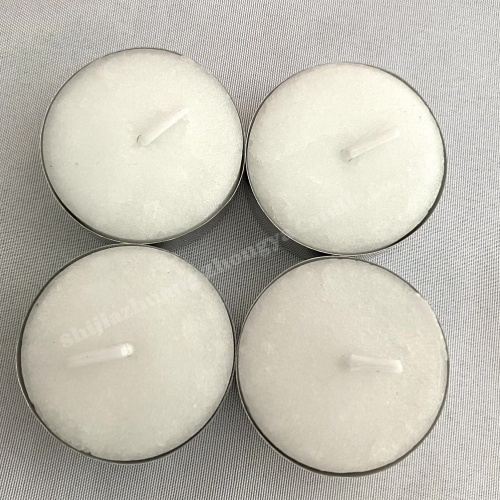 50PCS White Tealight Unscented 13g 5Hours Burning Time