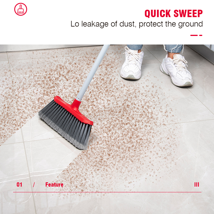 bushy bristle house broom