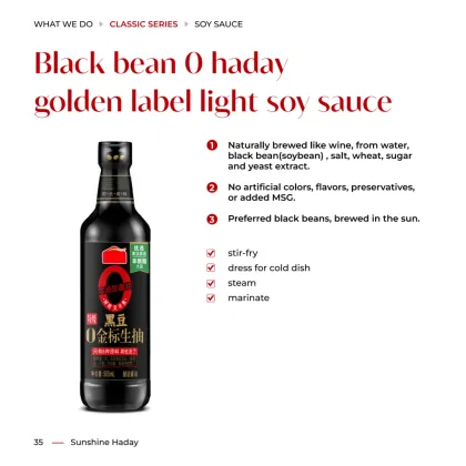 0 haday golden label soy sauce