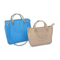 Lady Popular Leather Tote Bag With Large Pockets