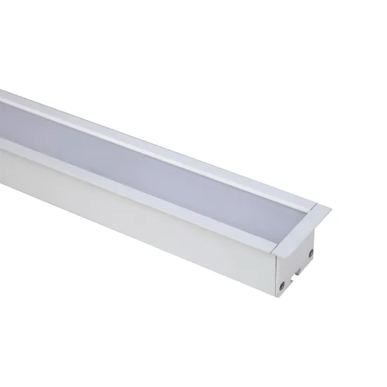 15W 90Ra Prismatic Crystal Office LED Recessed Linear Lamp Light