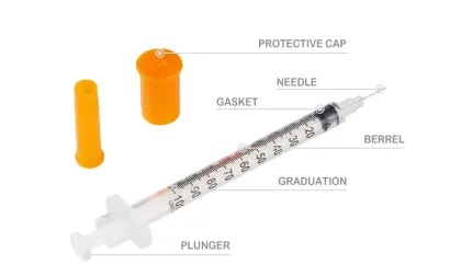 U-100 Insulin Syringe Disposable Medical Syringe With Needle