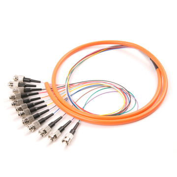 ST 12 Cores Fiber Optic Bundle Pigtail