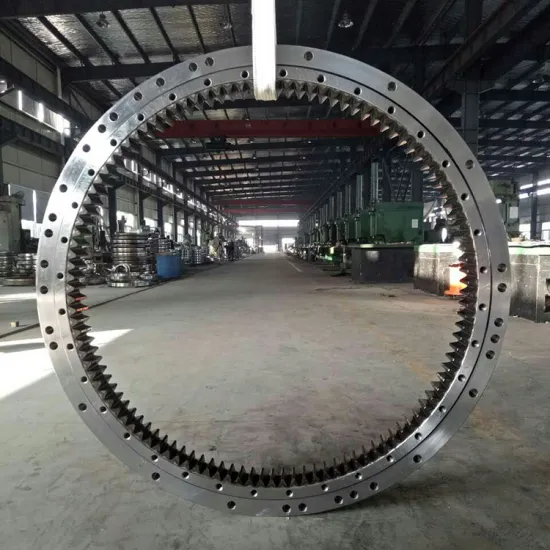 Slew Ring Single Row Cross Roller Excavator Swing Bearing with External Gear