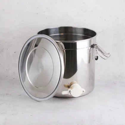Stainless Steel Honey Storage Container with Honey Gate