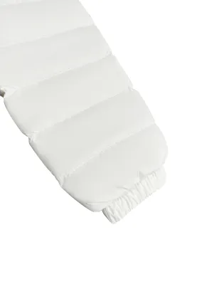 Pure white warm down jacket